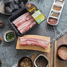 [CAMPIG] 동대산포크 삼겹살 바비큐용 1kg (삼겹살-1000g)