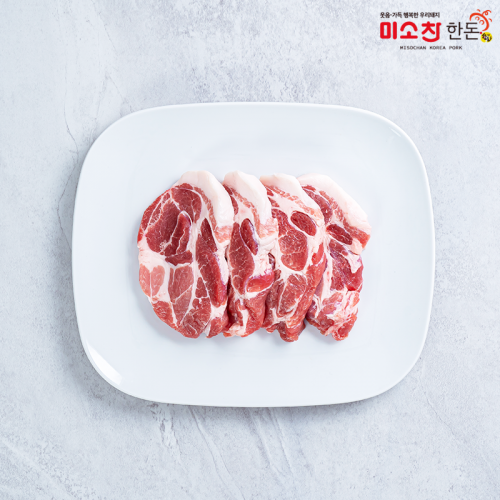 [반짝특가] 미소찬한돈 목살 구이용 1kg (목살-1000g)