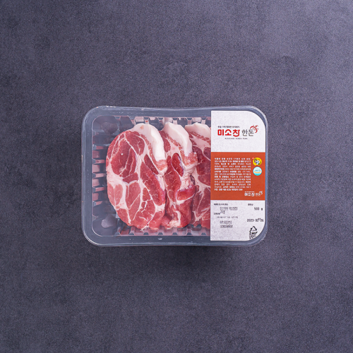 [반짝특가] 미소찬한돈 목살 구이용 1kg (목살-1000g)