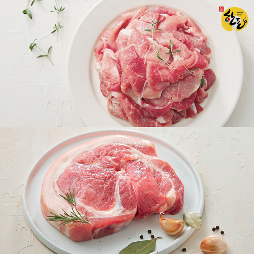 [반짝특가] 육류도가 앞다리살 수육용+불고기용 1kg (앞다리살-1000g)