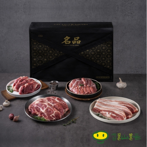 [한돈 선물세트] 강원산돈 선물세트 1호 (삼겹살-500g / 목살-500g / 앞다리살-1000g)