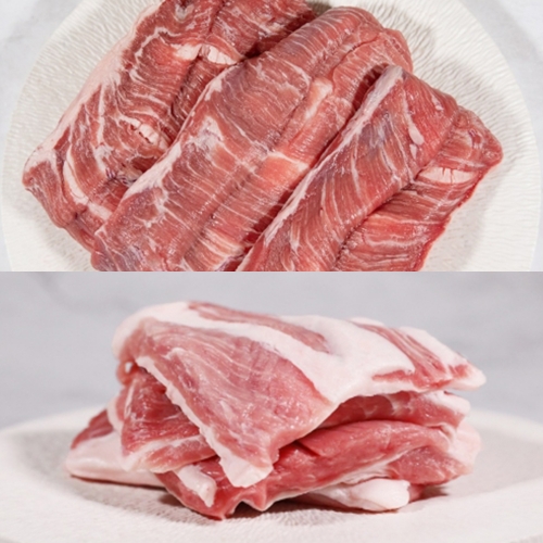 숨포크 갈매기살+통가브리살 1kg (갈매기살-500g / 등심덧살-500g)