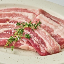 산수골목장 삼겹살 구이용 1kg (삼겹살-1000g)