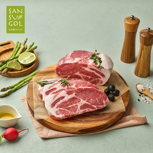 산수골목장 목살 구이용 1kg (목살-1000g)