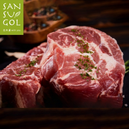 산수골목장 목살 구이용 1kg (목살-1000g)