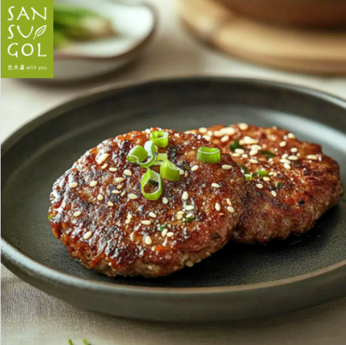 산수골목장 우리흑돈 떡갈비 300g*3 (가공-900g)
