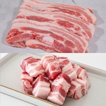[반짝특가] 숨포크 삼겹살 목살 에프/통돌이용 런칭기념 특가세트 1.2kg