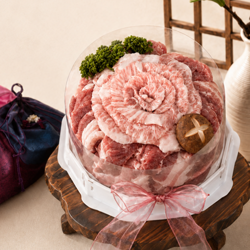 [한돈케이크] 우월 한돈케이크 1호 1kg (삼겹살-450g / 목살-350g / 항정살-200g)