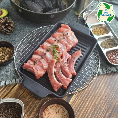 [반짝특가] 동대산포크 무항생제 등갈비 구이/찜용 1kg (등갈비-1000g)