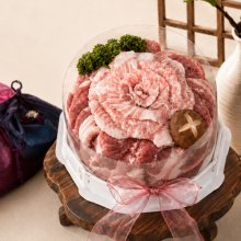 [한돈케이크] 우월 한돈케이크 1호 1kg (삼겹살-450g / 목살-350g / 항정살-200g)