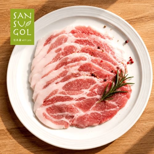 산수골목장 냉동 대패 목심 1kg (목살-1000g)