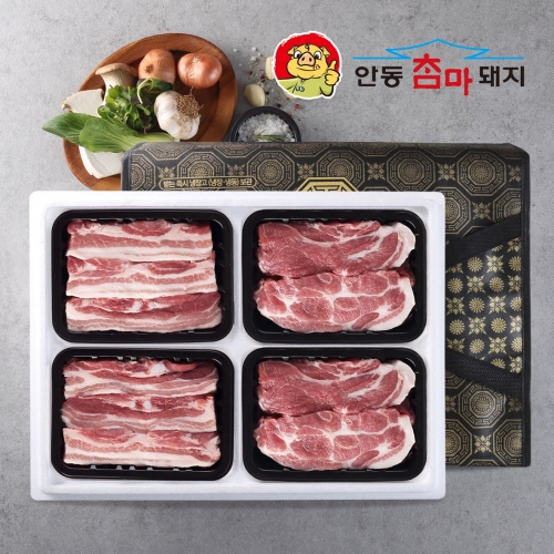 [2026 추석] 안동참마돼지 선물세트 2호 (삼겹살-1000g / 목살-1000g)