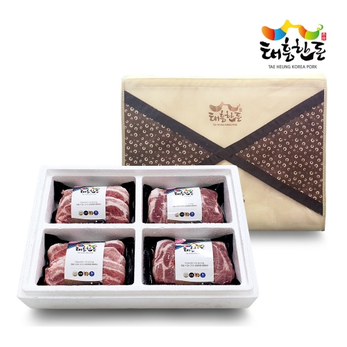 [2026 추석] 태흥한돈 태흥사랑 A세트 (삼겹살-1000g / 목살-1000g)