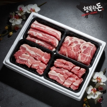 [2026 추석] 행복한돈 특선세트 (삼겹살-500g / 목살-500g /갈비-1000g)