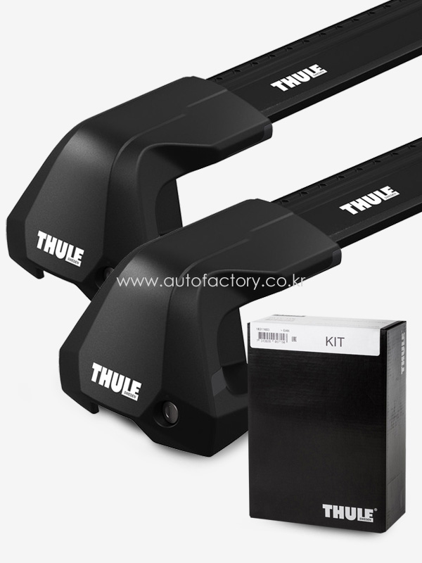 [토요타 캠리 (일반세단), 18년식~, 일반지붕] 툴레 7205 엣지 클램프 가로바세트(7205/윙바엣지블랙104+95/5082)