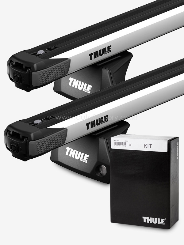 [셀토스 (SUV), 26년식~, 플러시레일] 툴레 7106 에보 플러시레일 가로바세트(7106/슬라이드바127/6255)