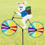 자전거타는토끼(정원바람개비) 장식용 정원 매장입구 동물 장식 가랜드