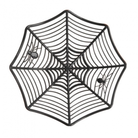 할로윈 거미줄접시-블랙