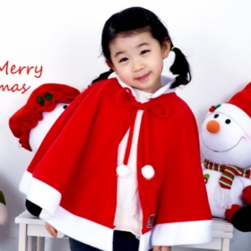 <일반>국산 산타망토만(아동) / 망토만 산타복 크리스마스의상 국산 고급원단
