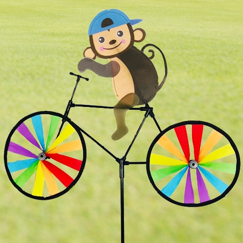 자전거타는 원숭이(정원바람개비) 장식용 정원 매장입구 동물 장식 가랜드