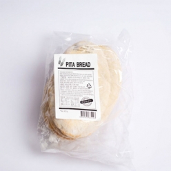 선인) 6인치 피타브레드 1봉(70g x 6매)420g-샌드위치/버거용/주머니빵/인도산