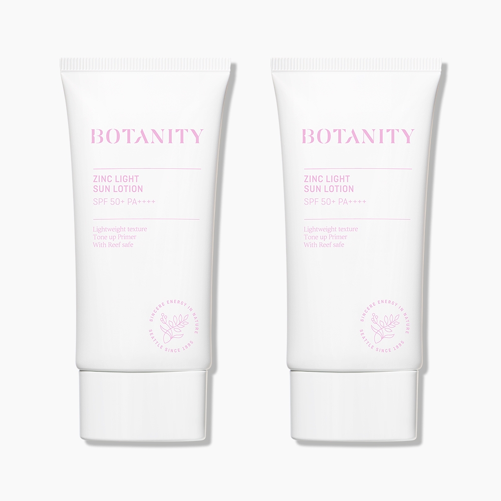 징크 라이트 선로션 톤업 선크림 50ml 2개 (SPF50+ PA++++)