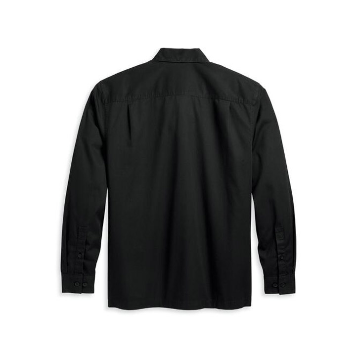 [LIMITED]남성 바앤실드 긴팔셔츠 BLACK