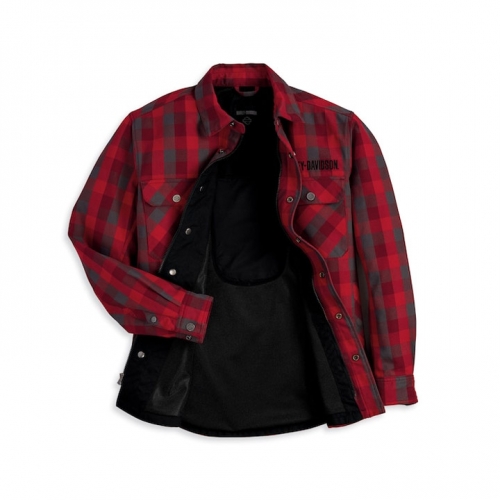 남성 오퍼레이티브 라이딩 셔츠재킷 RED