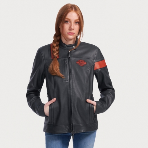 [리퍼브] 여성 HWY-100 방수 가죽재킷