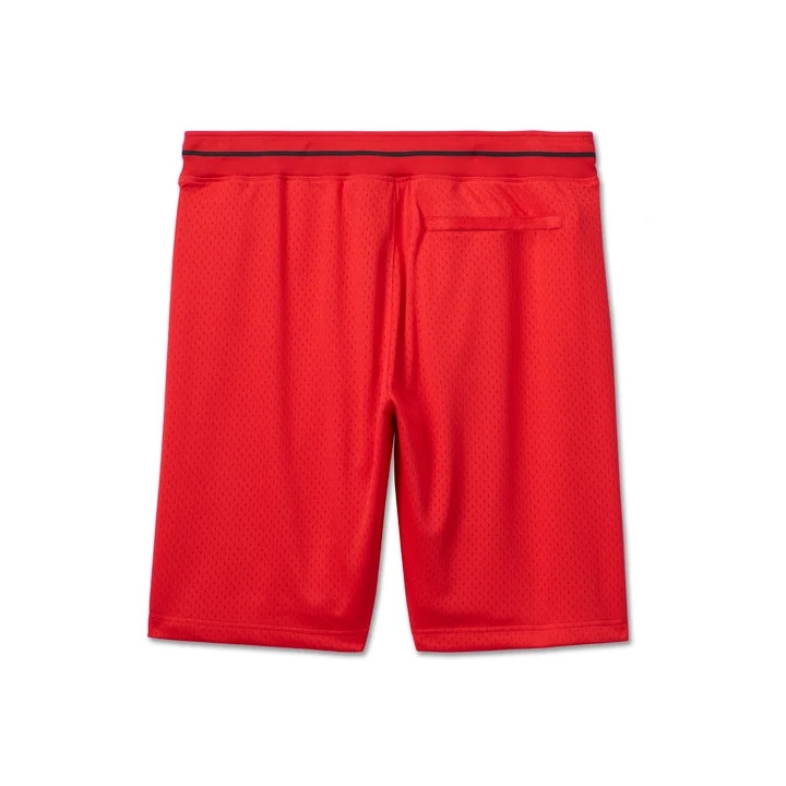 남성 보일링 메시 반바지 RED