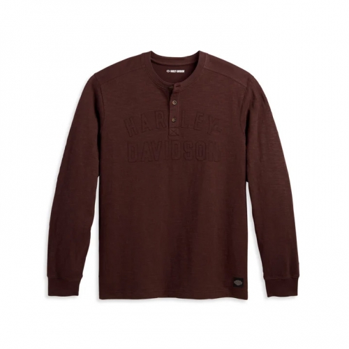 남성 랠리 헨리 긴팔티셔츠 BROWN