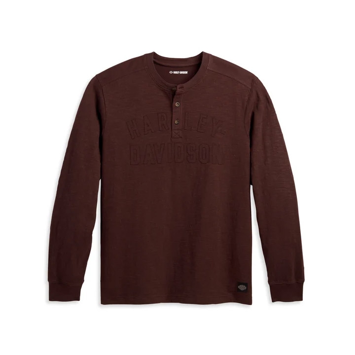 남성 랠리 헨리 긴팔티셔츠 BROWN
