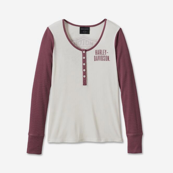 여성 바앤실드 타임리스 헨리 긴팔티셔츠