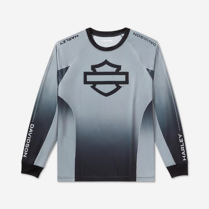 H-D 스피드웨이 모토 긴팔티셔츠 GREY