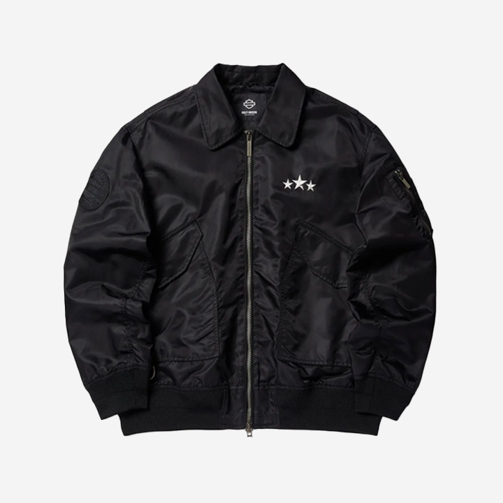 [컬렉션스] 남성 MA-1 캐주얼재킷 BLACK