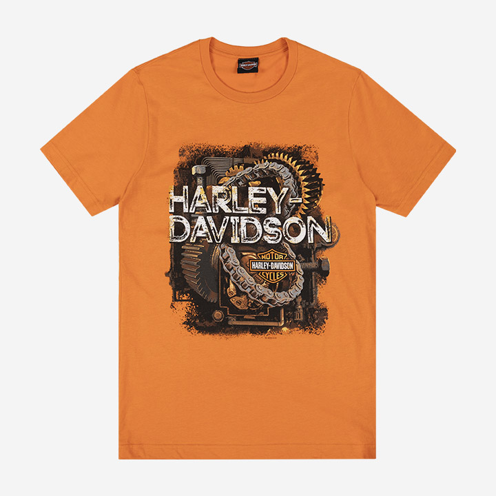 남성 워락 코리아 반팔티셔츠 ORANGE