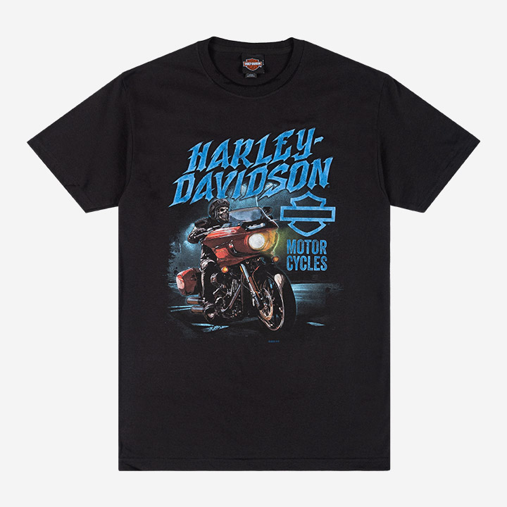 남성 스컬 바이크 코리아 반팔티셔츠