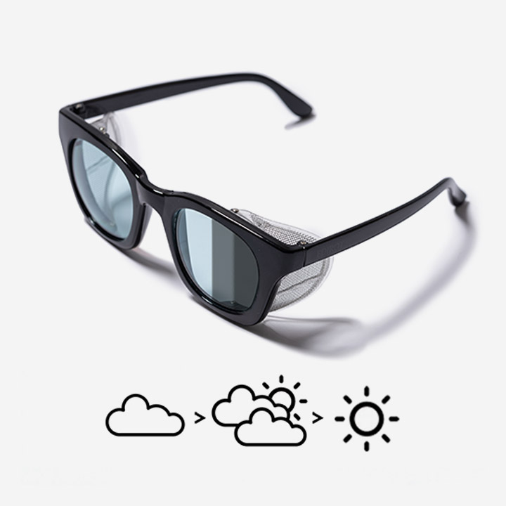 [에딜롯] 001 WIDE 변색 고글 BLACK/BLUE