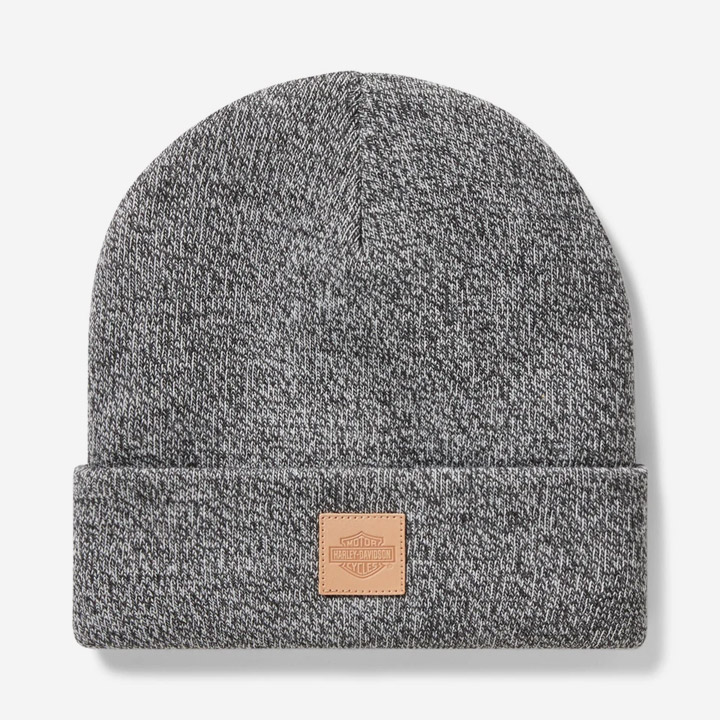 포에버 할리 가죽패치 비니