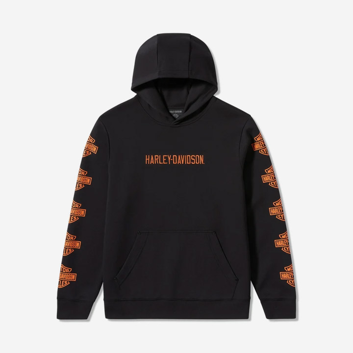 남성 에센셜 바앤실드 풀오버 후드티셔츠