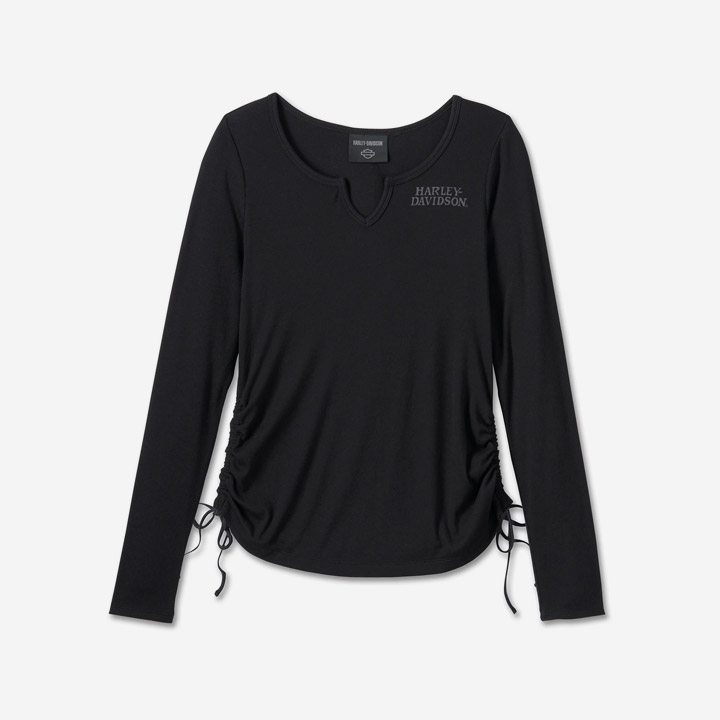 여성 윌리 G 스컬 타이 긴팔티셔츠