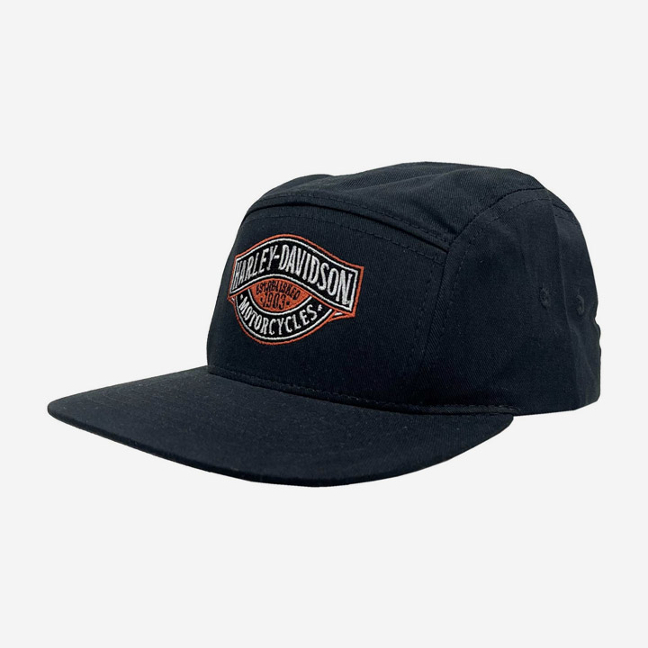 코리아 자수 플랫 캠퍼 모자