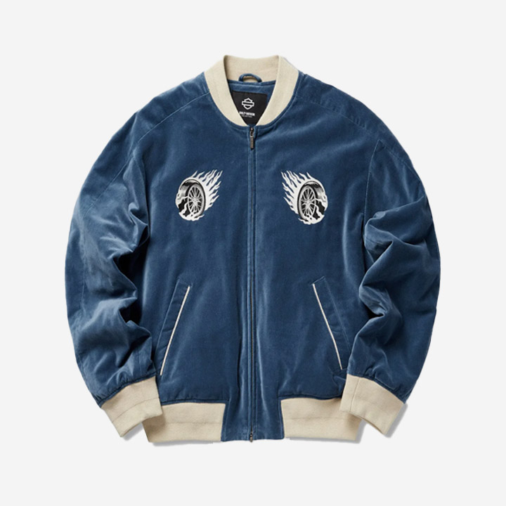 [컬렉션스] 남성 벨벳 스타디움 캐주얼재킷