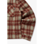 [컬렉션스] 남성 체크 플란넬 퀼팅 캐주얼재킷 RED