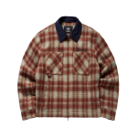 [컬렉션스] 남성 체크 플란넬 퀼팅 캐주얼재킷 RED