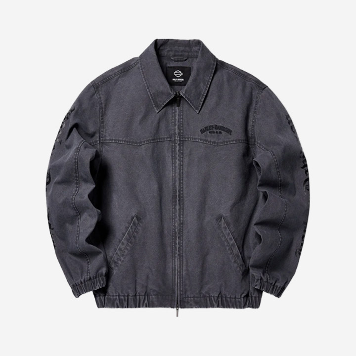 [컬렉션스] 남성 OL 피그먼트 캔버스 블루종 캐주얼재킷