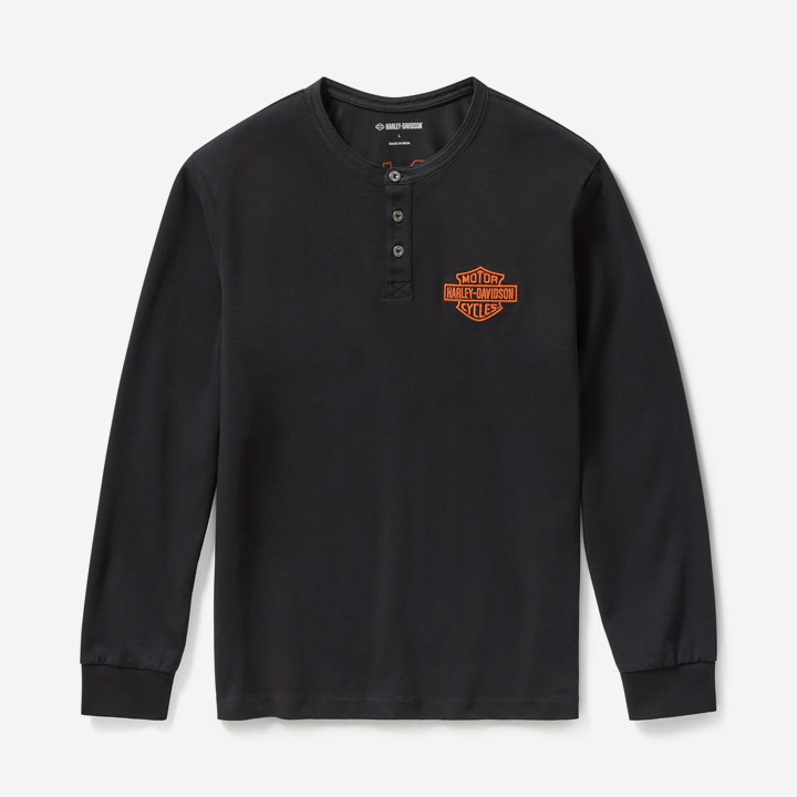 남성 레이서 폰트 헨리 긴팔티셔츠