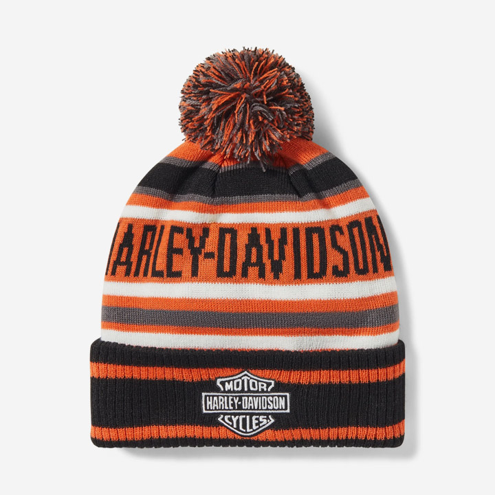 스트라이프 폼 비니 ORANGE