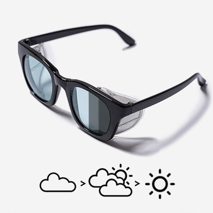 [에딜롯] 001 변색 고글 BLACK/BLUE