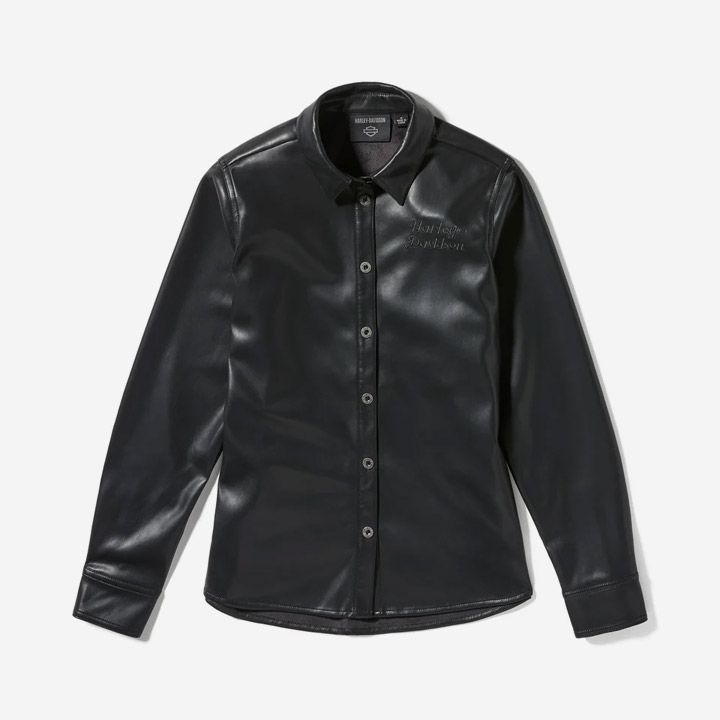 여성 메탈릭 긴팔셔츠